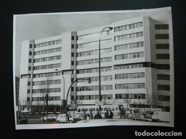 Antique Photography: MADRID EDIFICIO JUZGADOS PLAZA CASTILLA ANTIGUA FOTOGRAFIA ORIGINAL 18 X 24 CM