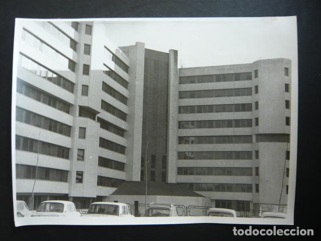 Antique Photography: MADRID EDIFICIO JUZGADOS PLAZA CASTILLA ANTIGUA FOTOGRAFIA ORIGINAL 18 X 24 CM