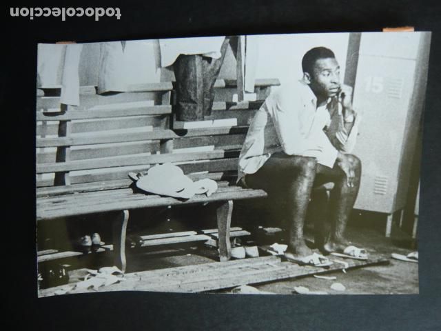 Photographie ancienne: PELE FUTBOLISTA ANTIGUA FOTOGRAFIA ORIGINAL 18 X 13 CM