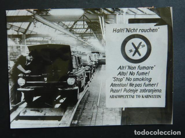 Fotografia antica: ALEMANIA FABRICA AUTOMOVILES LETREROS EN ESPA&Ntilde;OL ANTIGUA FOTOGRAFIA ORIGINAL 12 X 18 CM