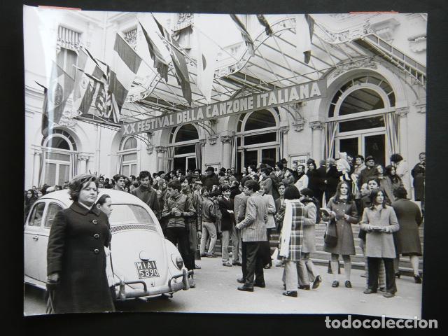 Fotograf&iacute;a antigua: FESTIVAL DE LA CANCION DE SAN REMO 1970 ANTIGUA FOTOGRAFIA ORIGINAL 18 X 24 CM