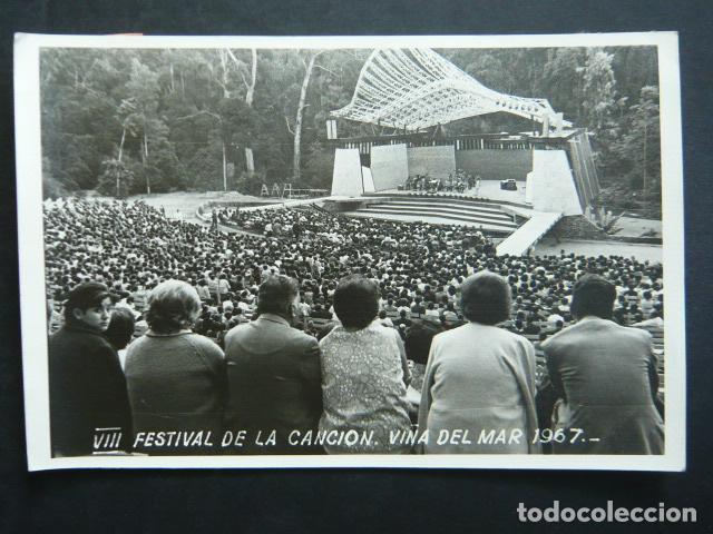 Fotograf&iacute;a antigua: CHILE FESTIVAL INTERNACIONAL DE LA CANCION VI&Ntilde;A DEL MAR 1967 ANTIGUA FOTOGRAFIA ORIGINAL 18 X 13 CM