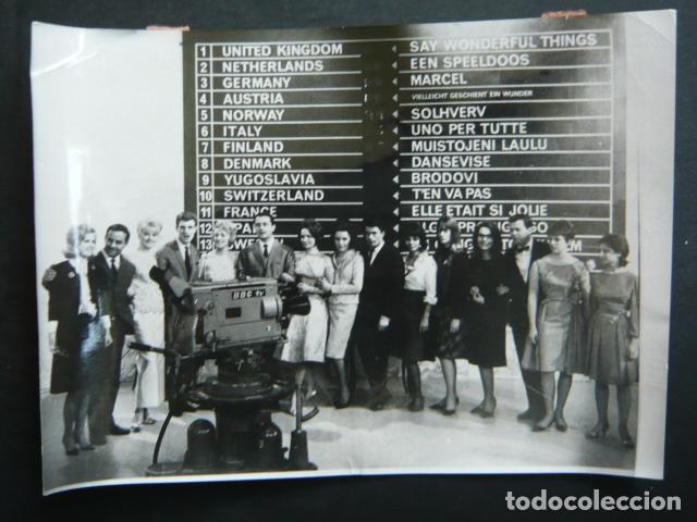 Fotografia antica: FESTIVAL DE EUROVISION 1963 ANTIGUA FOTOGRAFIA ORIGINAL 18 X 13 CM