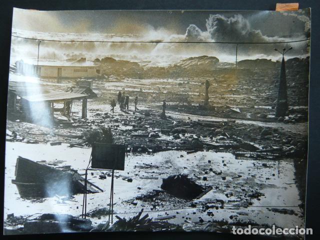 Alte Fotografie: VIGO PONTEVEDRA TEMPORAL MARITIMO FOTO CAMESELLE ANTIGUA FOTOGRAFIA ORIGINAL 18 X 24 CM