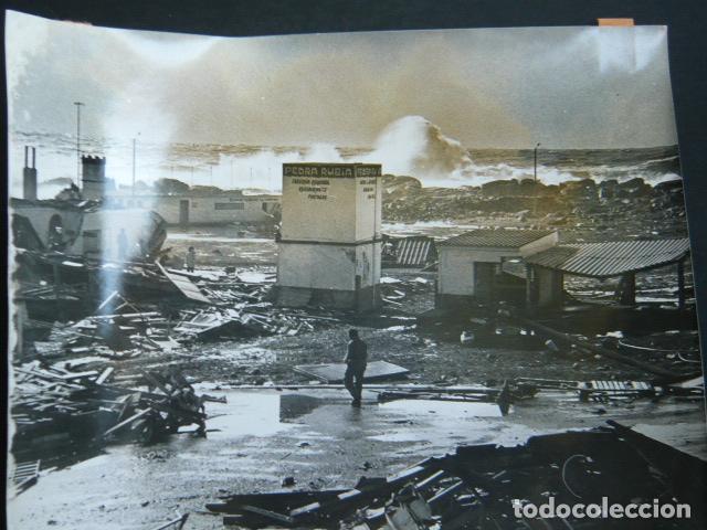 Fotografia antica: VIGO PONTEVEDRA TEMPORAL MARITIMO FOTO CAMESELLE ANTIGUA FOTOGRAFIA ORIGINAL 18 X 24 CM