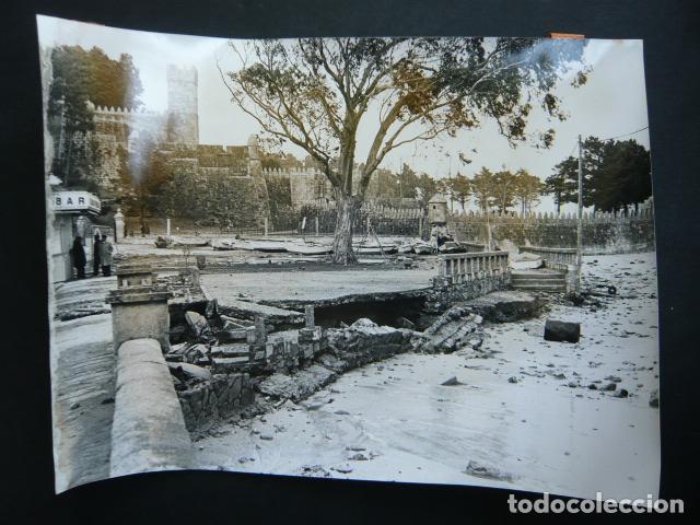 Alte Fotografie: VIGO PONTEVEDRA TEMPORAL MARITIMO FOTO CAMESELLE ANTIGUA FOTOGRAFIA ORIGINAL 18 X 24 CM