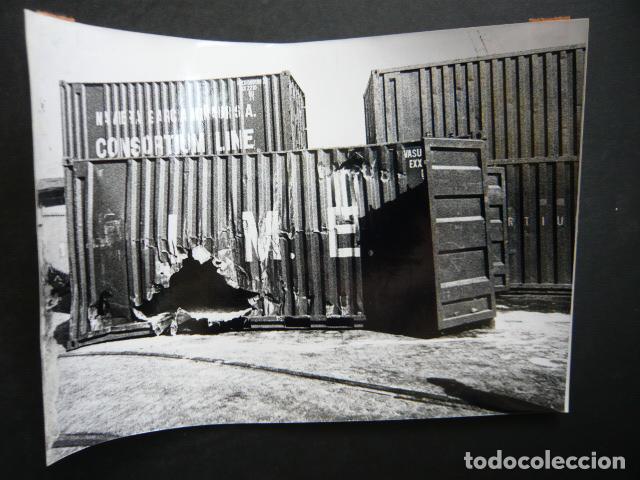 Fotografia antica: CADIZ TEMPORAL MARITIMO CARGUERO QUE VOLVI&Oacute; AL PUERTO ANTIGUA FOTOGRAFIA ORIGINAL 18 X 13 CM