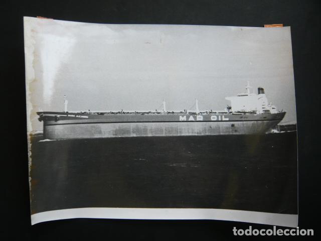 Fotografia antica: PETROLERO MARIA ALEJANDRA ANTIGUA FOTOGRAFIA ORIGINAL 24 X 18 CM