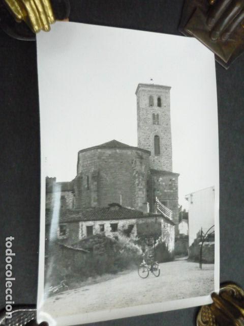 Fotografia antiga: BUITRAGO DE LOZOYA MADRID VISTA DE LA IGLESIA ANTIGUA FOTOGRAFIA 12 X 18 CM