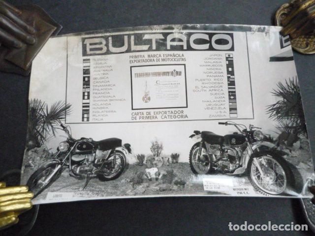 Alte Fotografie: BARCELONA XXXV FERIA DE MUESTRAS STAND MOTOCICLETAS BULTACO ANTIGUA FOTOGRAFIA 13 X 18 CM