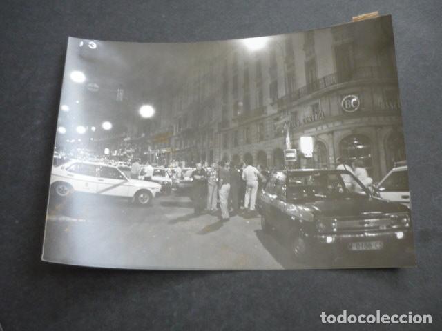Fotograf&iacute;a antigua: MADRID MANIFESTACION TAXISTAS ANTIGUA FOTOGRAFIA 18 X 13 CM