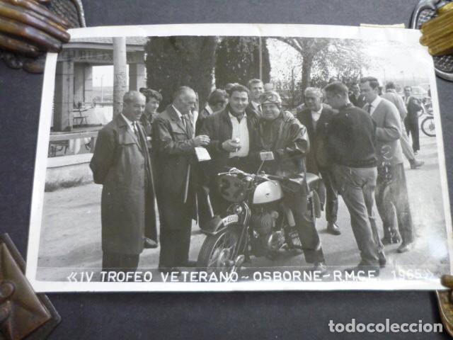 Fotograf&iacute;a antigua: VI TROFEO MOTOCICLISMO VETERANO OSBORNE 1965 ANTIGUA FOTOGRAFIA 13 X 18 CM