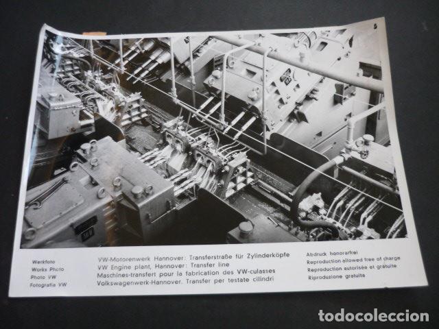 Alte Fotografie: HANNOVER ALEMANIA FABRICA AUTOMOVILES WOLKSWAGEN ANTIGUA FOTOGRAFIA ORIGINAL 24 X 18 CM