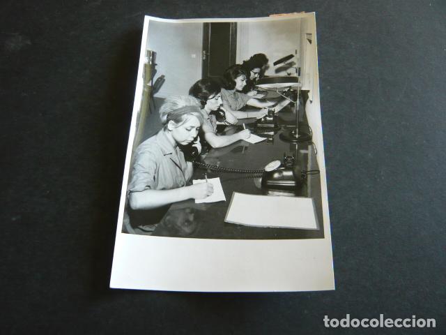 Antique Photography: MADRID HOSPITAL LA PAZ CENTRAL TELEFONICA ANTIGUA FOTOGRAFIA ORIGINAL 12 X 17 CM