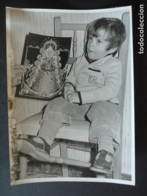 Alte Fotografie: ALJARAFE SEVILLA APARICION DE LA VIRGEN DEL ROCIO ANTIGUA FOTOGRAFIA ORIGINAL 18 X 12 CM