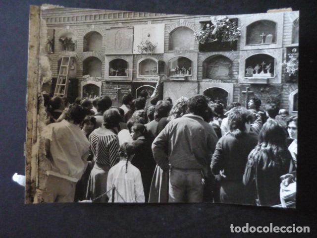 Fotograf&iacute;a antigua: TORRENTE VALENCIA APARICION DE JESUCRISTO EN EL CEMENTERIO ANTIGUA FOTOGRAFIA ORIGINAL 18 X 12 CM