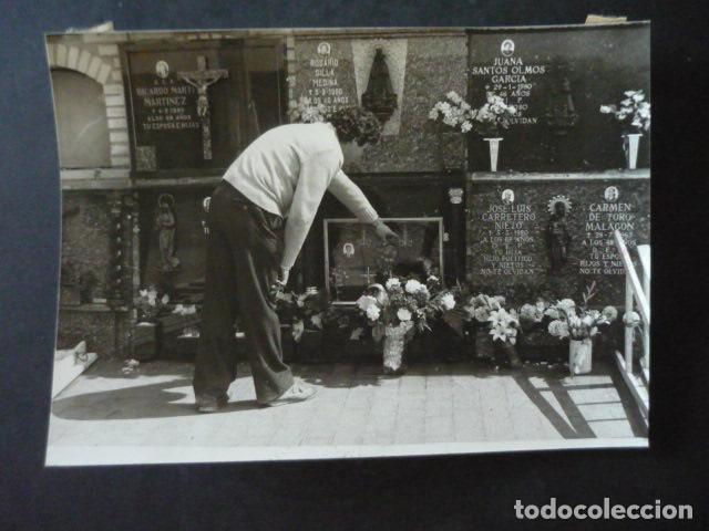 Fotografia antica: TORRENTE VALENCIA APARICION DE JESUCRISTO EN EL CEMENTERIO ANTIGUA FOTOGRAFIA ORIGINAL 18 X 12 CM