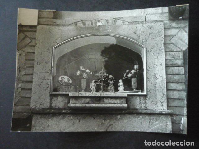 Antique Photography: TORRENTE VALENCIA APARICION DE JESUCRISTO EN EL CEMENTERIO ANTIGUA FOTOGRAFIA ORIGINAL 18 X 12 CM