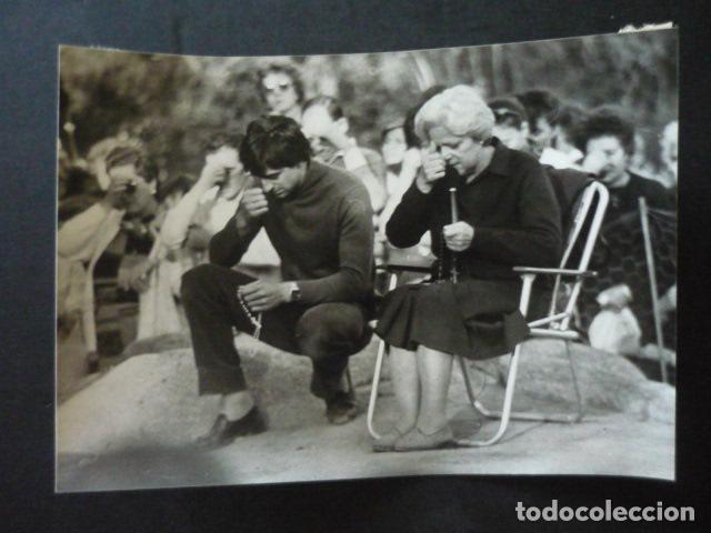 Fotografia antiga: EL ESCORIAL MADRID APARICION DE LA VIRGEN ANTIGUA FOTOGRAFIA ORIGINAL 18 X 12 CM