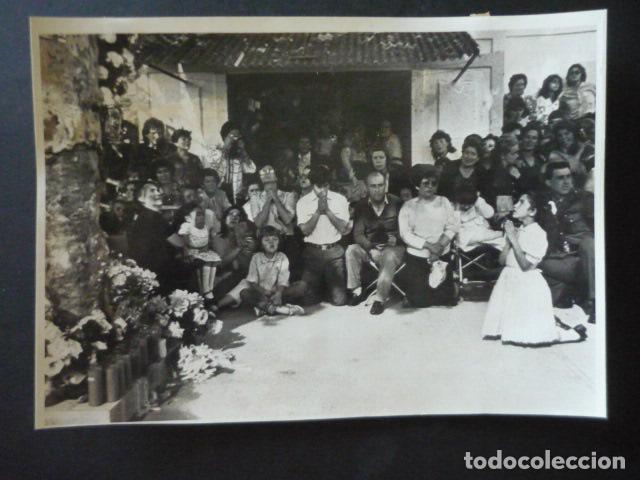 Fotografia antiga: EL REPILADO HUELVA APARICION DE LA VIRGEN ANTIGUA FOTOGRAFIA ORIGINAL 18 X 24 CM