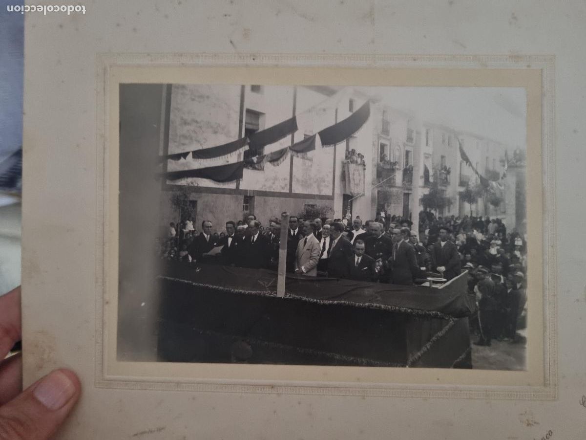 Photographie ancienne: FOTOGRAFIA ANTIGUA CASTALLA ALICANTE RECEPCION AUTORIDADES FOTO BLANCO ORIGINAL KF1