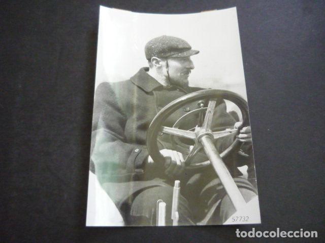 Fotograf&iacute;a antigua: CAMILE JENATZY CORREDOR AUTOMOVILISMO ANTIGUA FOTOGRAFIA 12 X 18 CM