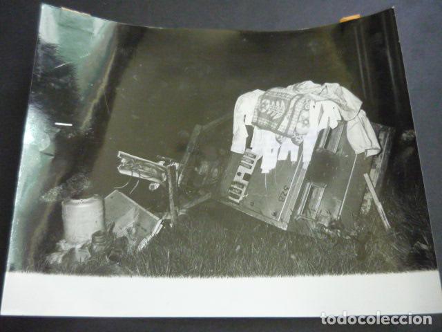 Alte Fotografie: TORRALBA SORIA ACCIDENTE FERROVIARIO ANTIGUA FOTOGRAFIA 24 X 18 CM