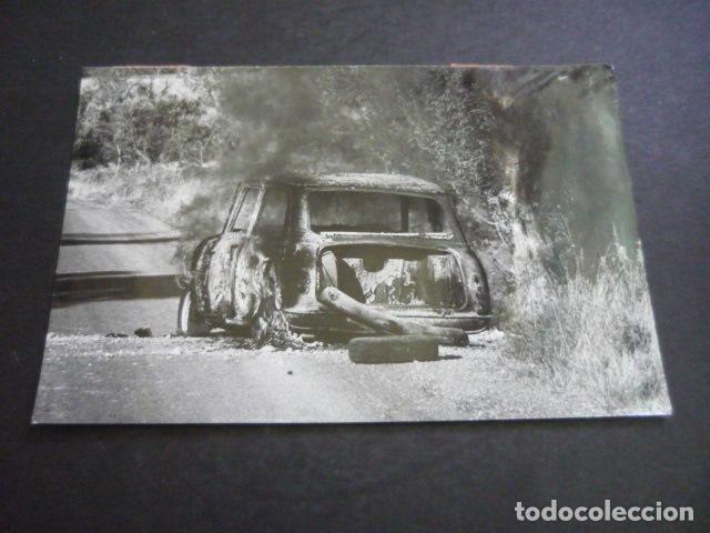 Antique Photography: ALICANTE RALLYE ALMENDRO EN FLOR ACCIDENTE 1969 ANTIGUA FOTOGRAFIA ORIGINAL 18 X 12 CM