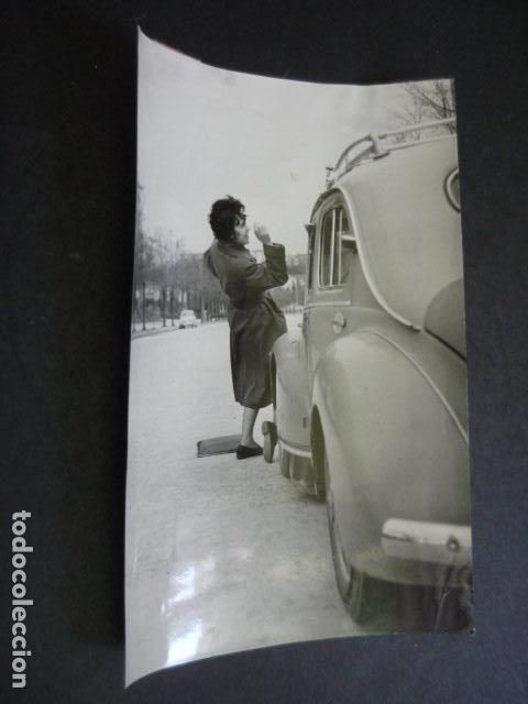 Antique Photography: MADRID ESCUELA DE CONDUCCION FEMENINA ANTIGUA FOTOGRAFIA ORIGINAL 12 X 18 CM