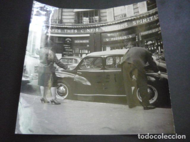 Photographie ancienne: PARIS MUJER TAXISTA ANTIGUA FOTOGRAFIA ORIGINAL 21 X 21 CM