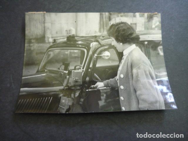 Photographie ancienne: MADRID MUJER TAXISTA ANTIGUA FOTOGRAFIA ORIGINAL 9 X 14 CM
