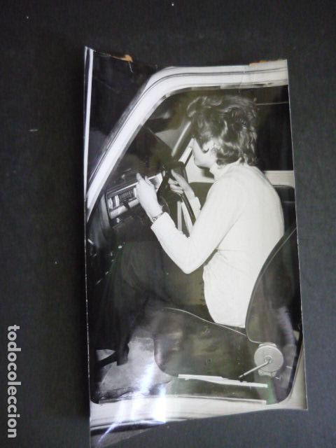 Photographie ancienne: MUJER CONDUCTORA ANTIGUA FOTOGRAFIA ORIGINAL 12 X 18 CM