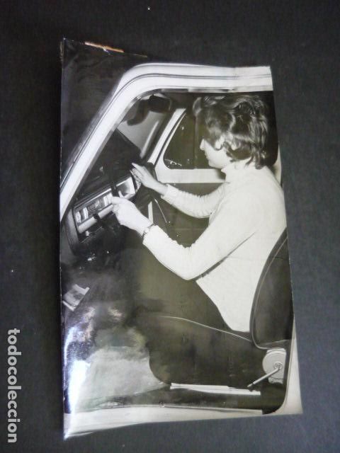 Photographie ancienne: MUJER CONDUCTORA ANTIGUA FOTOGRAFIA ORIGINAL 12 X 18 CM