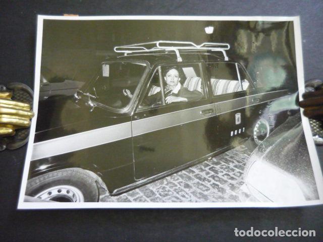 Alte Fotografie: MADRID MUJER TAXISTA ANTIGUA FOTOGRAFIA ORIGINAL 12 X 18 CM