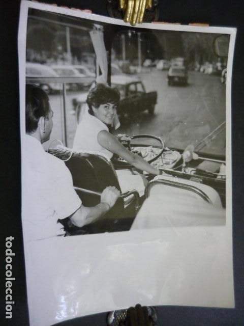 Fotograf&iacute;a antigua: MADRID PROFESORA DE AUTOMOVILISMO ANTIGUA FOTOGRAFIA ORIGINAL 24 X 18 CM