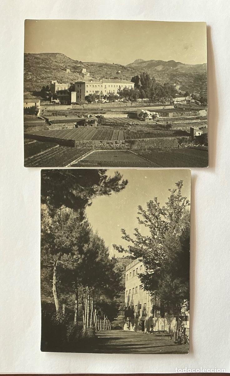 Fotograf&iacute;a antigua: 2 FOTOGRAF&Iacute;AS 11&rsquo;5 X 14&rsquo;5 CMS DEL ANTIGUO HOTEL EL PRAT EN LUCENA DEL CID CASTELL&Oacute;N