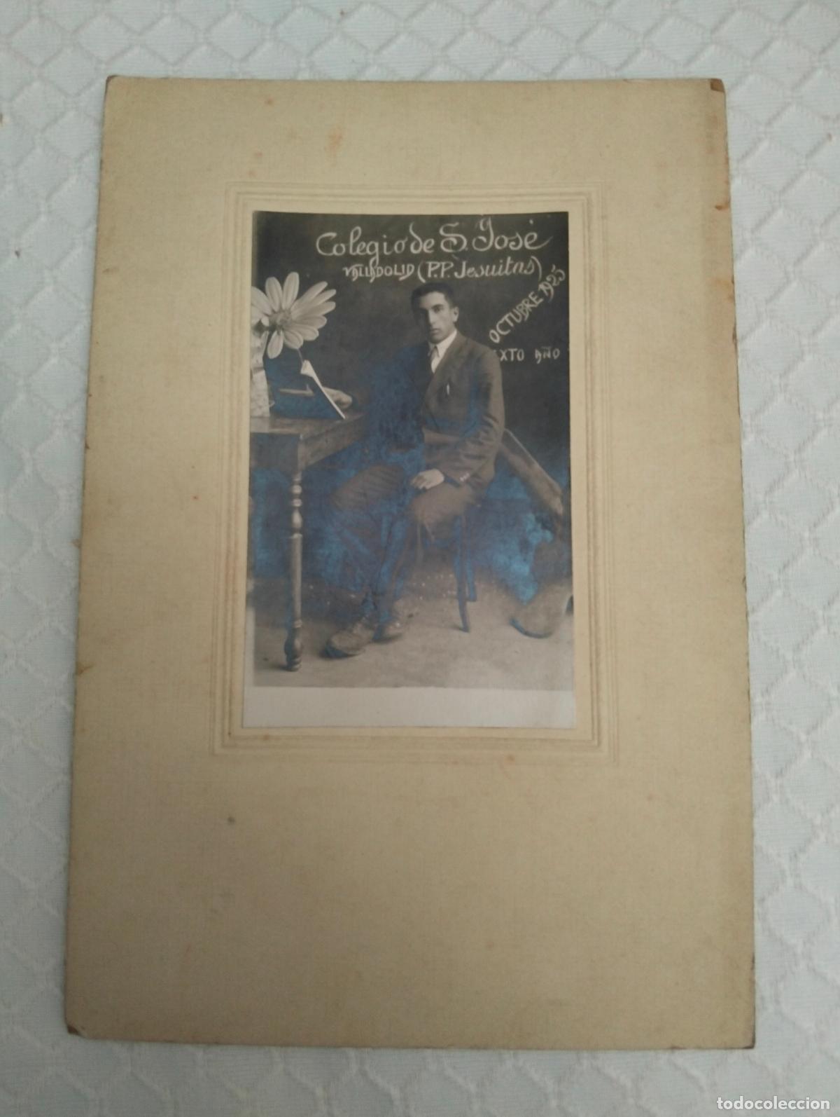 Fotograf&iacute;a antigua: VALLADOLID RETRATO ALUMNO COLEGIO DE SAN JOSE 1925