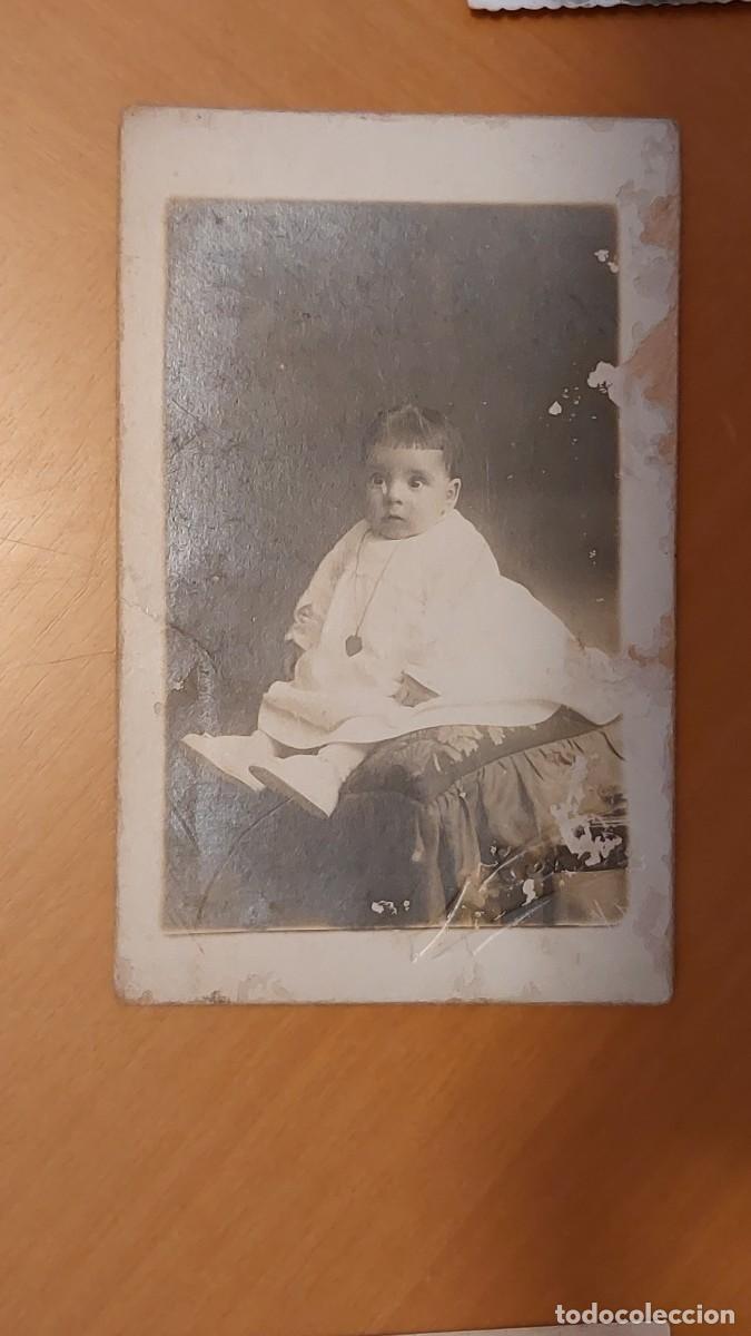 Antique Photography: Retrato de estudio de un beb&eacute; Barcelona casa Niepce