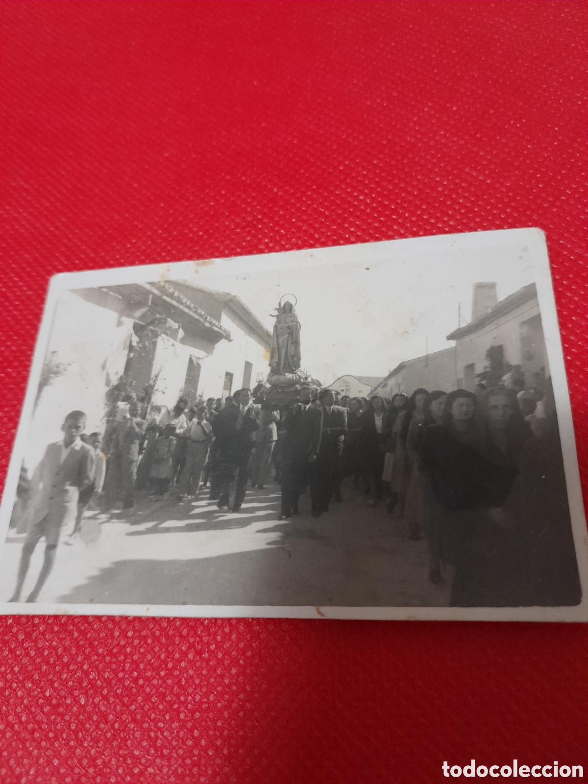 Fotograf&iacute;a antigua: Fotograf&iacute;a antigua de una procesi&oacute;n
