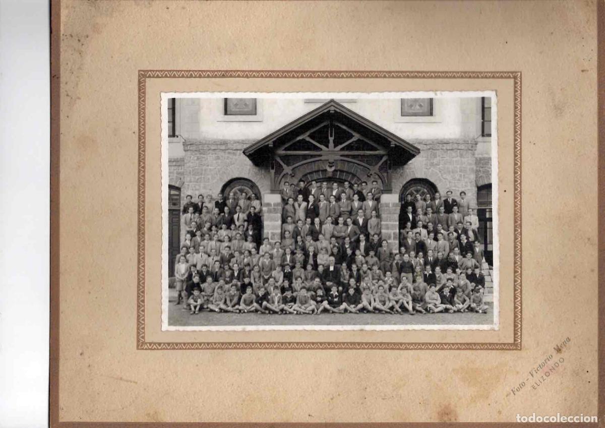 Fotograf&iacute;a antigua: FOTOGRAFIA ESCOLAR. FOTO VICTORIO MENA, ELIZONDO. NAVARRA. C.1940