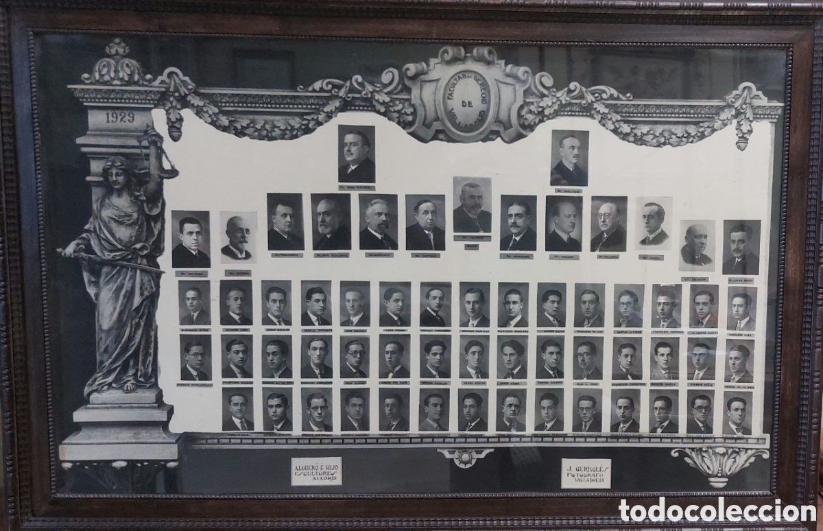 Fotograf&iacute;a antigua: VALLADOLID, ORLA FACULTAD DE DERECHO 1929