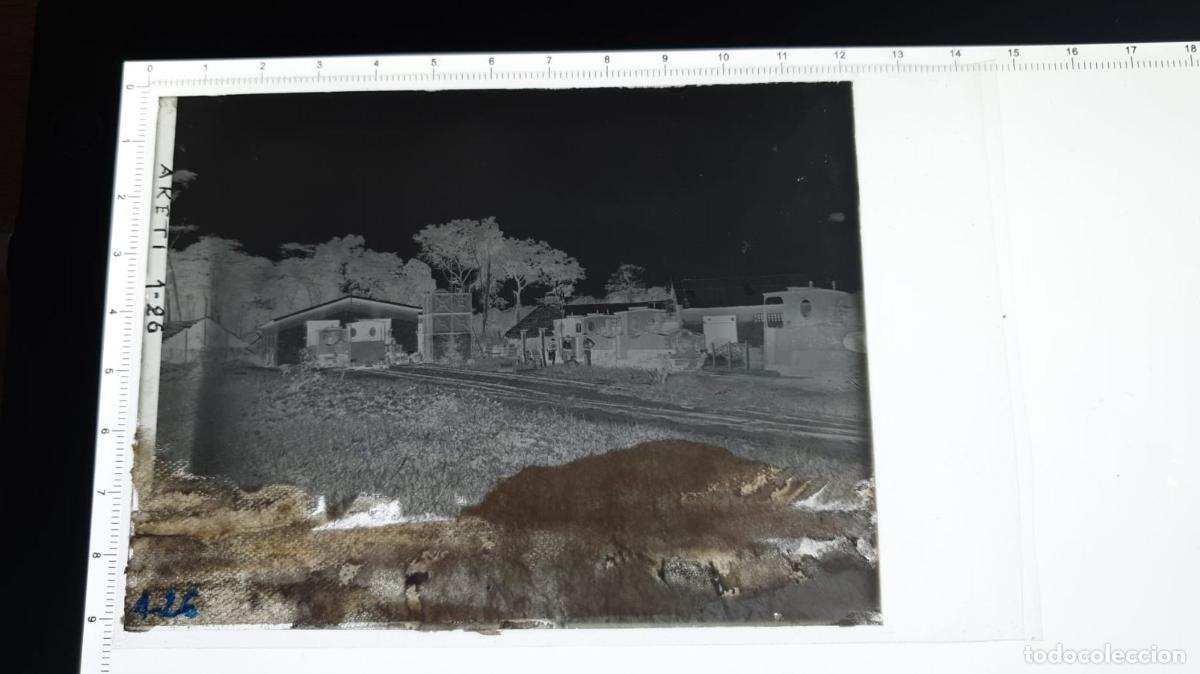 Fotografia antiga: CONGO BELGA. FOTOGRAFIA GELATINOBROMURO. VIDRIO. ETAT. DA&Ntilde;ADA. DAMAGE