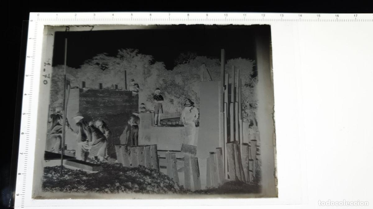 Fotograf&iacute;a antigua: CONGO BELGA BELGE. FOTOGRAFIA GELATINOBROMURO. VIDRIO. VIA DE TREN. CHEMIN DE FER RAILWAY. CONSTRUCC