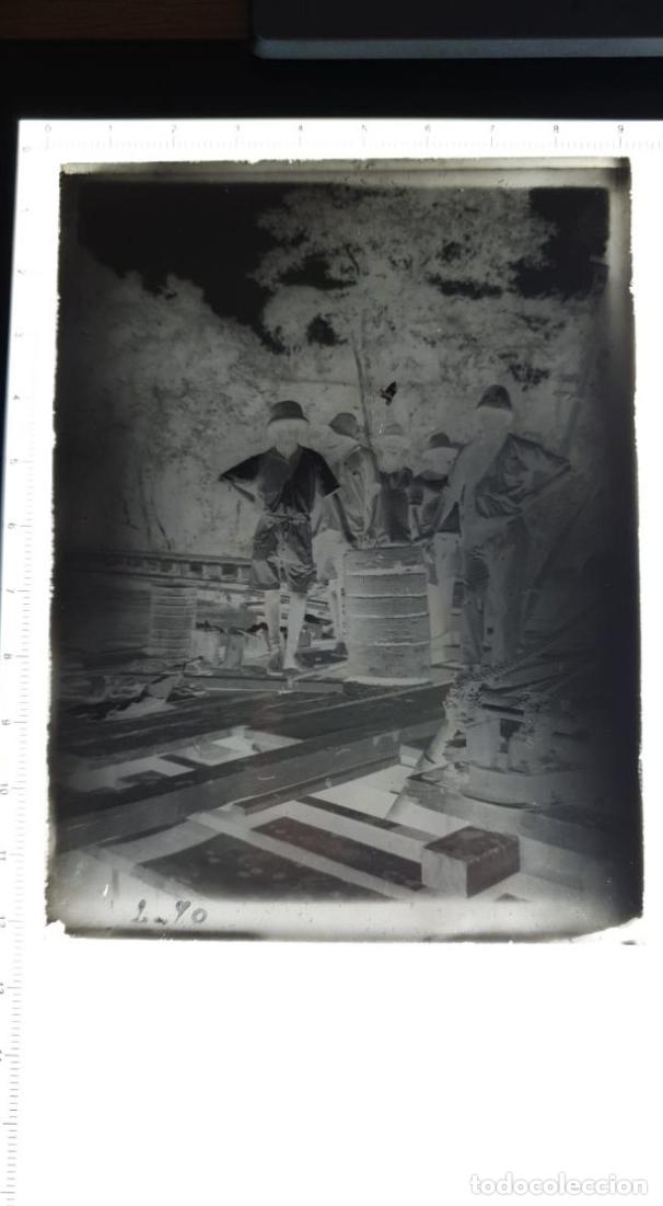 Fotograf&iacute;a antigua: CONGO BELGA BELGE. FOTOGRAFIA GELATINOBROMURO. VIDRIO. VIA DE TREN. CHEMIN DE FER RAILWAY. CONSTRUCC