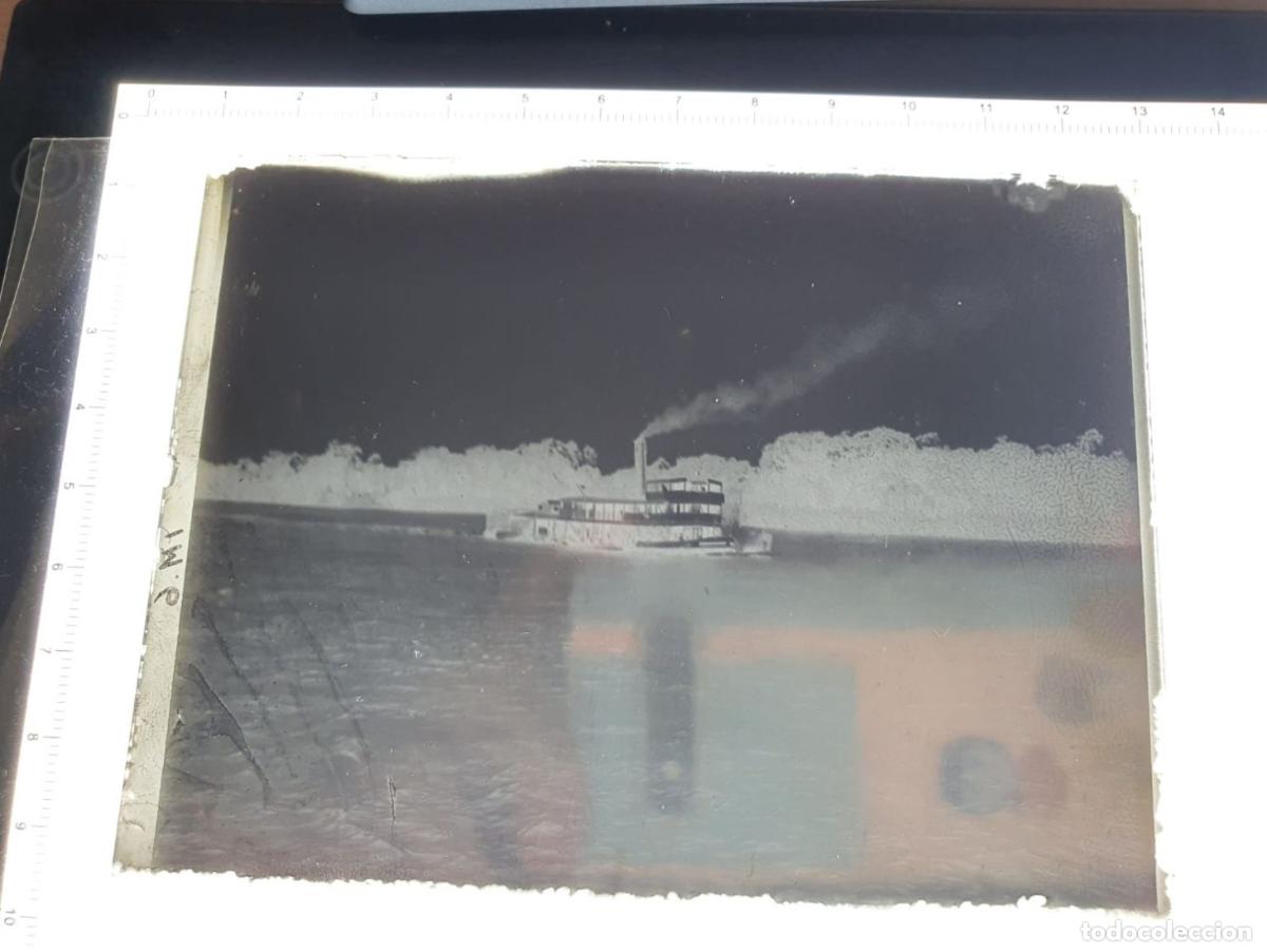 Fotograf&iacute;a antigua: CONGO BELGA BELGE. FOTOGRAFIA GELATINOBROMURO. VIDRIO. 1920 1930. BARCO. SHIP. BOAT