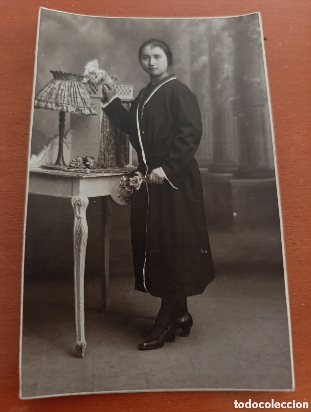 Fotograf&iacute;a antigua: Fotograf&iacute;a 1923 mujer, fot&oacute;grafo Julio Derrey, Valencia