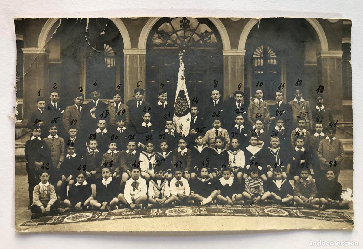 Fotograf&iacute;a antigua: ANTIGUA FOTOGRAF&Iacute;A A&Ntilde;OS 30 / COLEGIO EL SALVADOR ( JESUITAS ) ZARAGOZA / NOMBRES EN REVERSO.