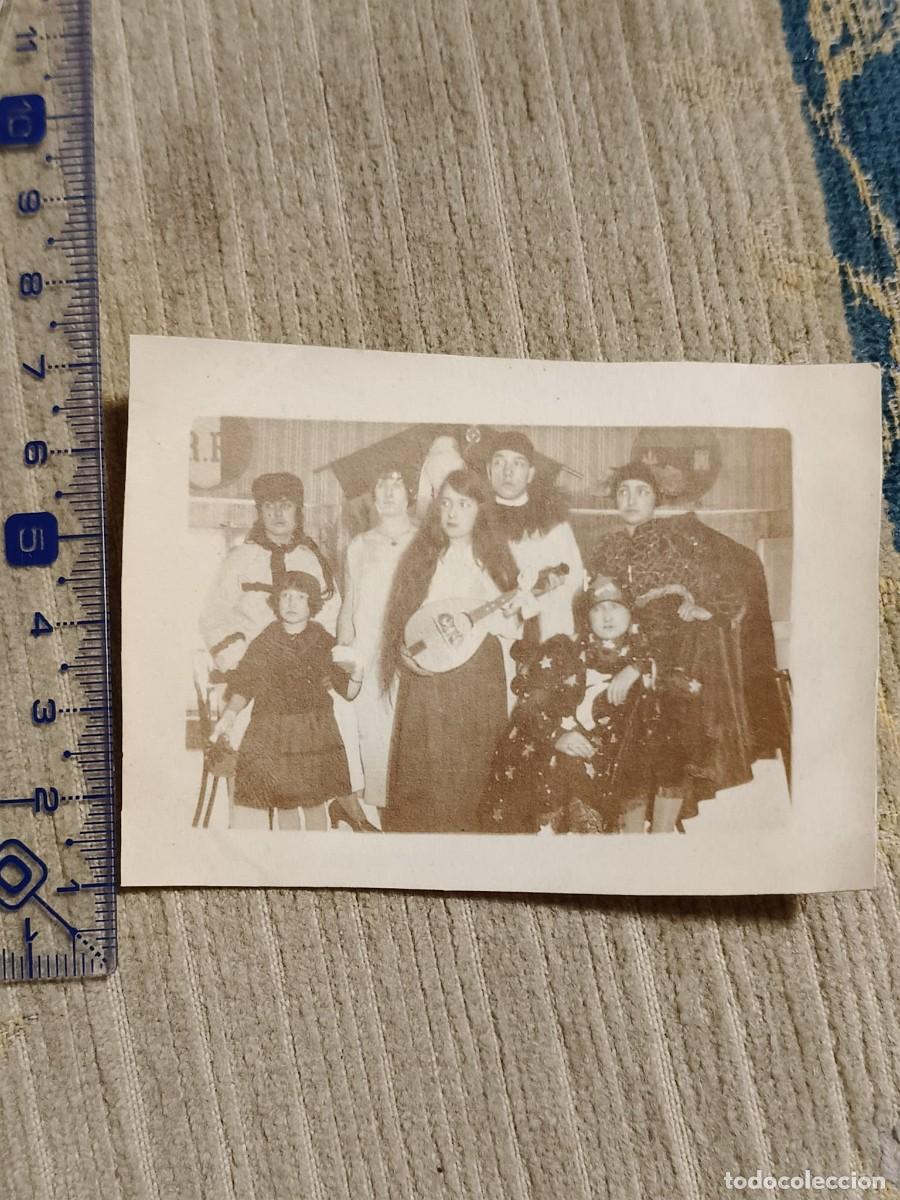 Fotograf&iacute;a antigua: Foto Toulouse?, a&ntilde;os 20. Gelatinobromuro. disfrazados. 8x6cm. France. Carnaval