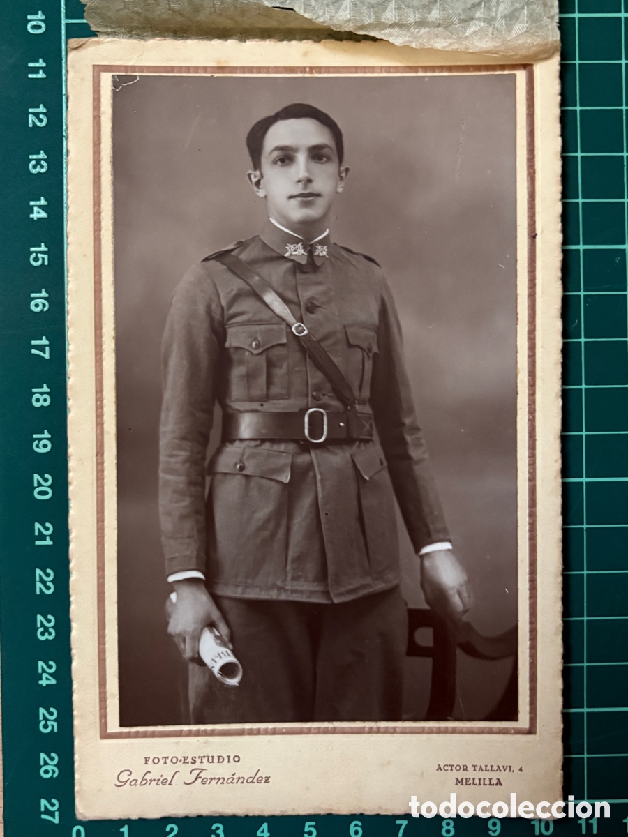 Fotograf&iacute;a antigua: F005-Foto militar de &eacute;poca - 1933, Segunda Rep&uacute;blica - Foto Estudio Gabriel Fern&aacute;ndez, Melilla