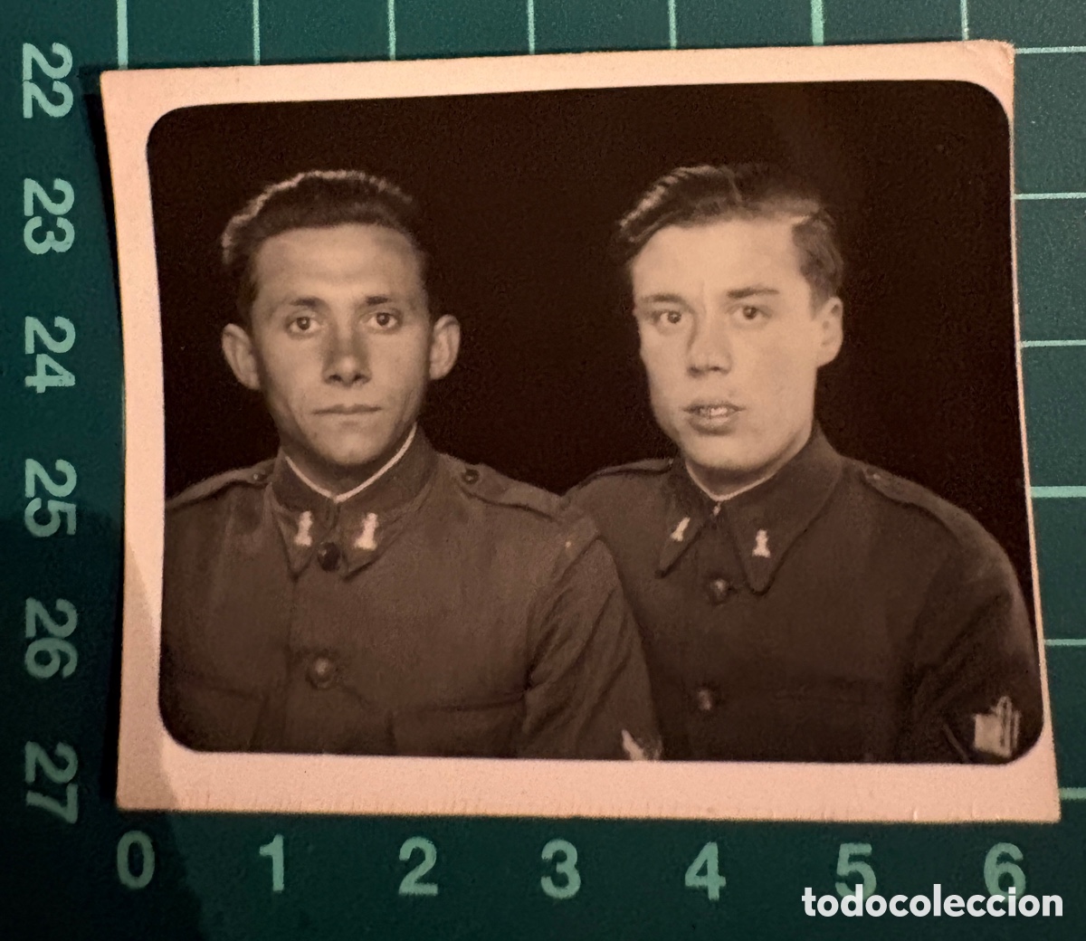 Fotograf&iacute;a antigua: F026-Foto antigua 1934. Retrato de soldados del Cuerpo de Ingenieros. Segunda Rep&uacute;blica